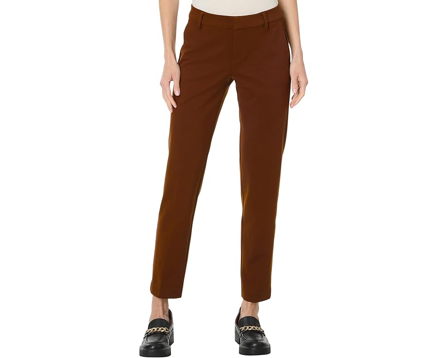 ミッド ライズ ロサンゼルス レディース 【 LIVERPOOL LOS ANGELES KELSEY TROUSER MID RISE SUPER STRETCH PONTE / RICH MAHOGANY 】 レディースファッション ボトムス パンツ