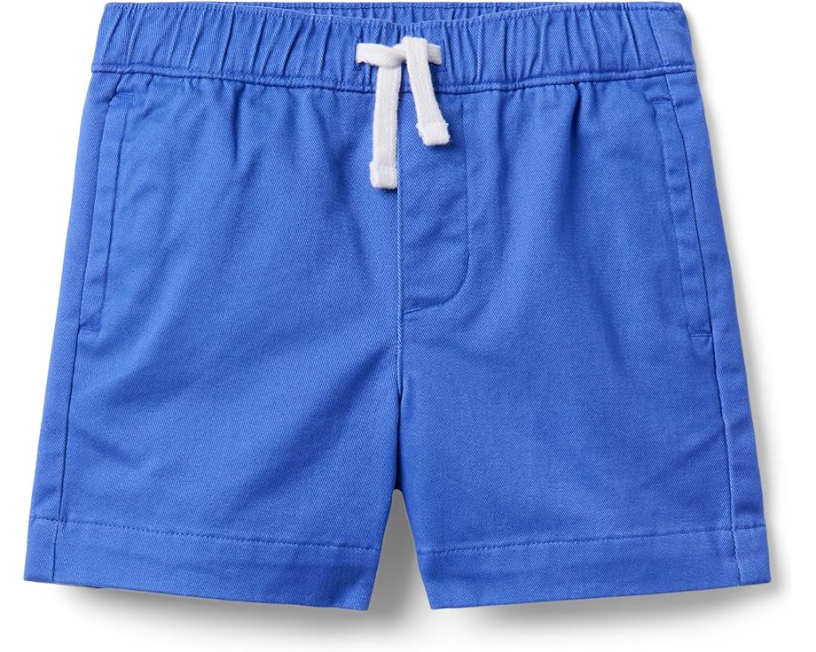 ジャニーアンドジャック ショーツ ハーフパンツ 青色 ブルー ジュニア キッズ 【 JANIE AND JACK TWILL PULL ON SHORTS / BLUE 】 ベビー マタニティ ブーツ｜スニケス