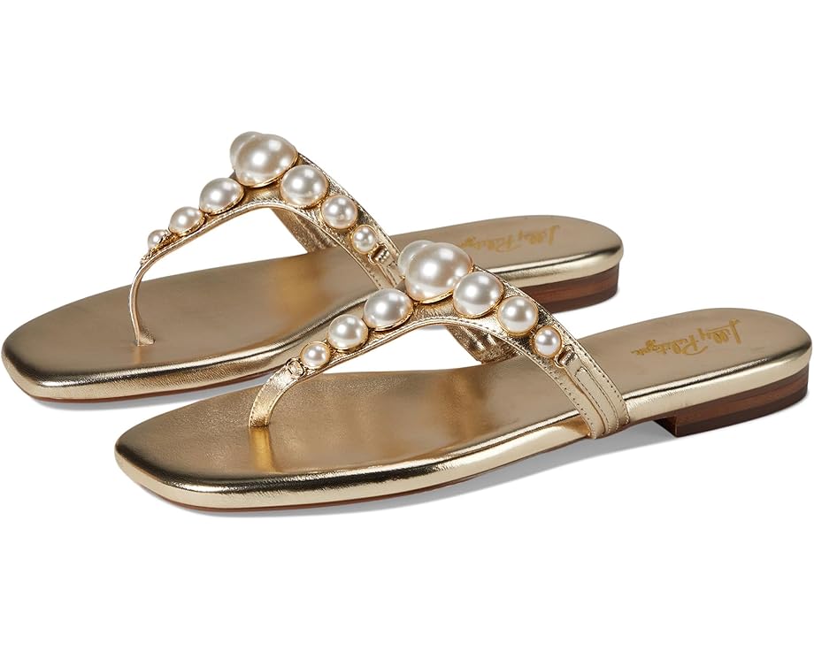 リリーピュリッツァー サンダル ゴールド レディース 【 LILLY PULITZER CLOE SANDALS / GOLD METALLIC 】