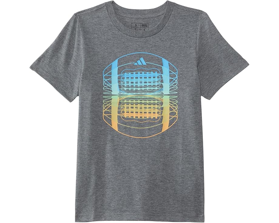 アディダス ヘザー Tシャツ チャコール 灰色 グレー ジュニア キッズ 【 ADIDAS KIDS SS FOOTBALL HEATHER TEE / CHARCOAL GREY 】 ベビー マタニティ トップス カットソー