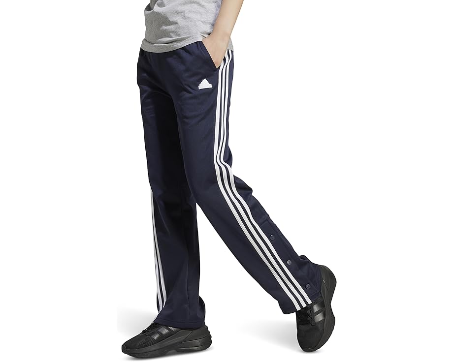 アディダス トラック 白色 ホワイト トラックパンツ レディース 【 ADIDAS ICONIC WRAPPING 3-STRIPES SNAP TRACK PANTS / INK WHITE 】 レディースファッション ボトムス