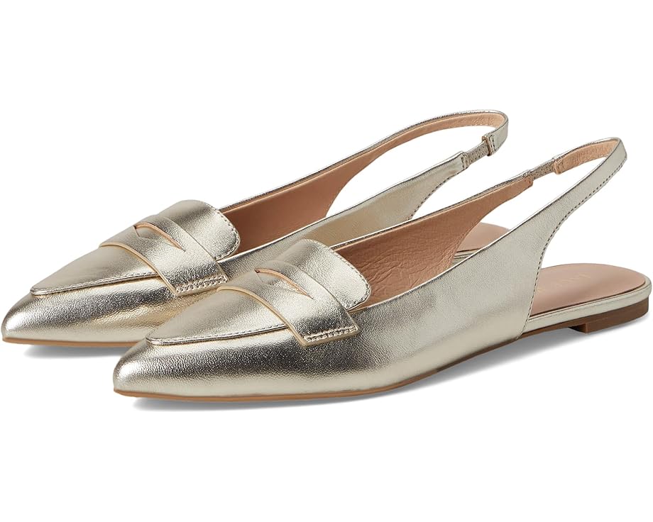 ジャックロジャース なめし革 プラチナム レディース 【 JACK ROGERS PENNIE SLINGBACK BALLET - LEATHER / PLATINUM 】