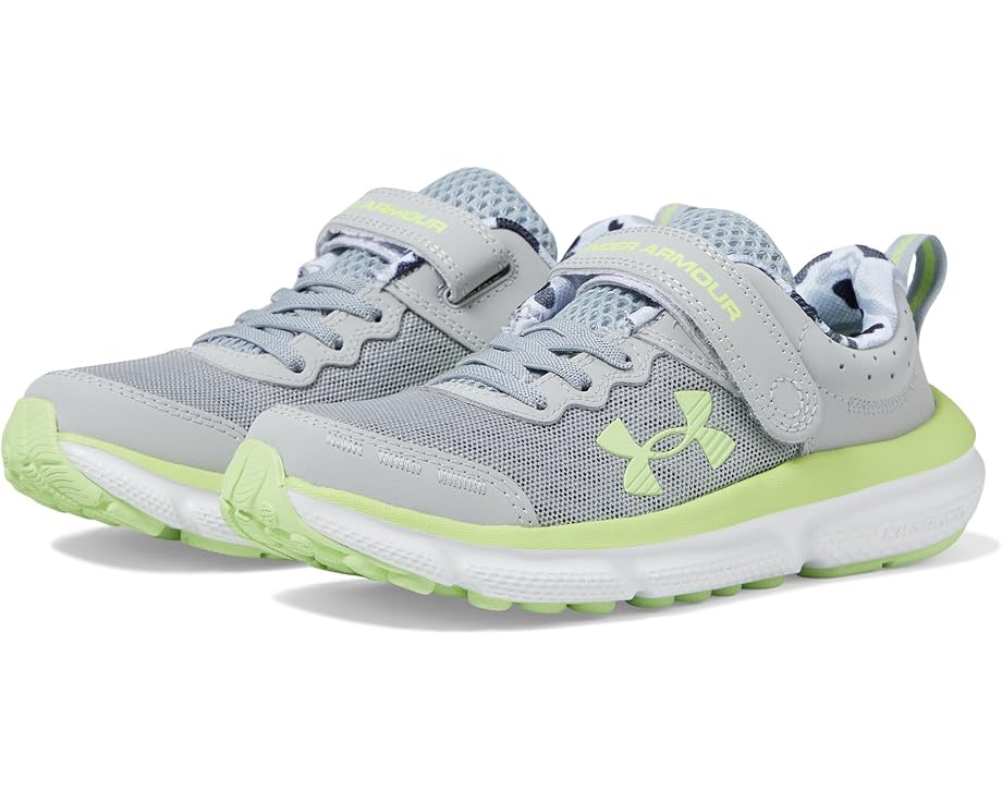 灰色 グレー グレイ アンダーアーマー ジュニア キッズ 【 UNDER ARMOUR KIDS PRE SCHOOL ASSERT 10 ALTERNATE CLOSURE PRINT / (100) MOD GRAY CASTLEROCK MORPH 】 ベビー マタニティ スニーカー