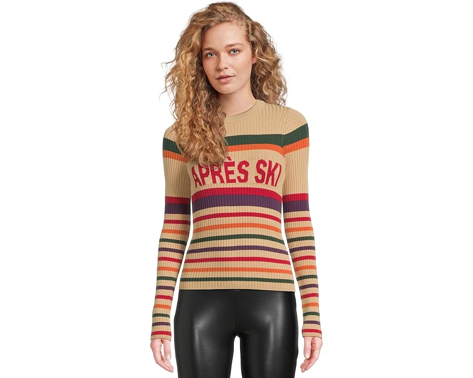 ショウミーユアムームー トレーナー ストライプ レディース 【 SHOW ME YOUR MUMU SLOPES SWEATER / APRES SKI STRIPE 】 レディースファッション トップス ニット セーター