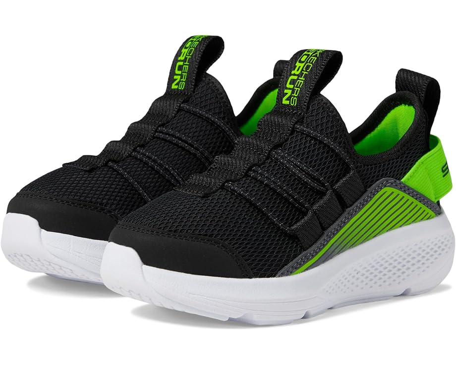 スケッチャーズ ラン 黒色 ブラック ライム ジュニア キッズ 【 SKECHERS KIDS GO RUN ELEVATE / BLACK LIME 】 ベビー マタニティ スニーカー