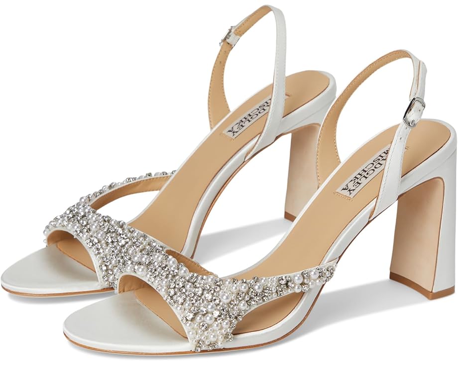 バッジェリーミシュカ 白色 ホワイト レディース 【 BADGLEY MISCHKA JENESIS / SOFT WHITE 】 パンプス｜スニケス