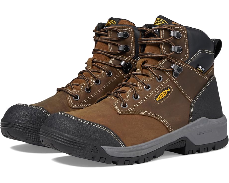 キーン ユーティリティ 黒色 ブラック 6&rdquo; メンズ 【 KEEN UTILITY EVANSTON SOFT TOE WATERPROOF / BISON BLACK 】 ブーツ｜スニケス