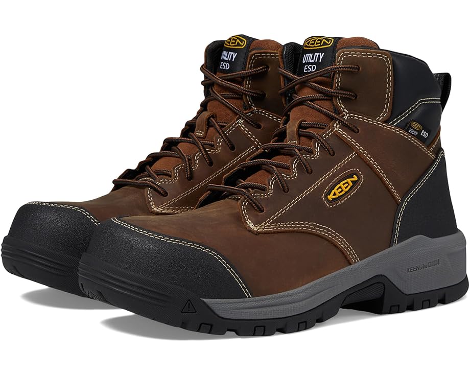 キーン ユーティリティ 黒色 ブラック 6" メンズ 【 KEEN UTILITY EVANSTON COMPOSITE TOE ESD / BISON BLACK 】 ブーツ｜スニケス