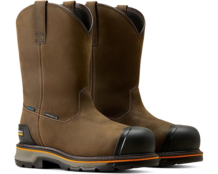 アリアット ブーツ ワークブーツ メンズ 【 ARIAT STUMP JUMPER PULL-ON BOA WATERPROOF COMPOSITE TOE WORK BOOT / IRON COFFEE 】