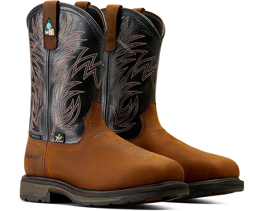 アリアット ブーツ 銅色 コッパー ワークブーツ メンズ 【 ARIAT WORKHOG METGUARD CSA WATERPROOF COMPOSITE TOE WORK BOOT / DARK COPPER 】|スニケス
