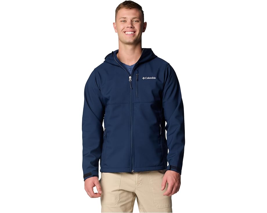 コロンビア ボンネット付 上衣 紺色 米国海軍 ASCENDER? SOFT堅甲上衣 メンズ 【 COLUMBIA II HOODED SOFTSHELL JACKET / COLLEGIATE NAVY 】 メンズ流行り物 厚地の外套