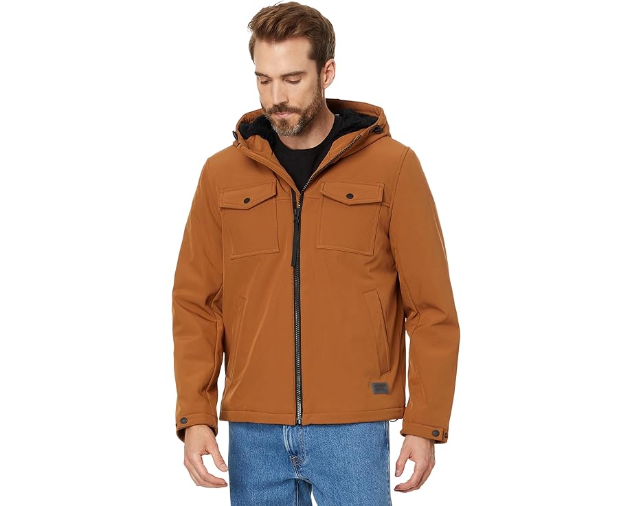 フーディー パーカー 茶色 ブラウン LEVI'S? メンズ 【 TWO POCKET SOFTSHELL HOODY / BROWN 】 メンズファッション コート ジャケット｜スニケス