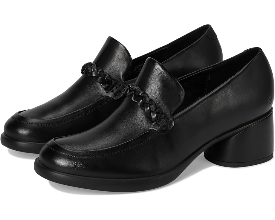 山びこ 黒いこと 黒いこと レディース 【 ECCO SCULPTED LUXERY 35 BRAID / BLACK 】 置き目毛革 レディース靴-靴