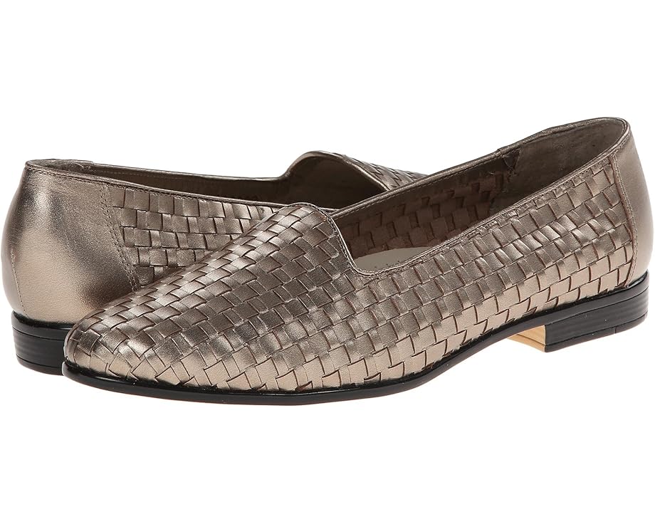 トロッターズ レディース 【 TROTTERS LIZ / PEWTER CALF 】 置き目毛革 ローファー-靴