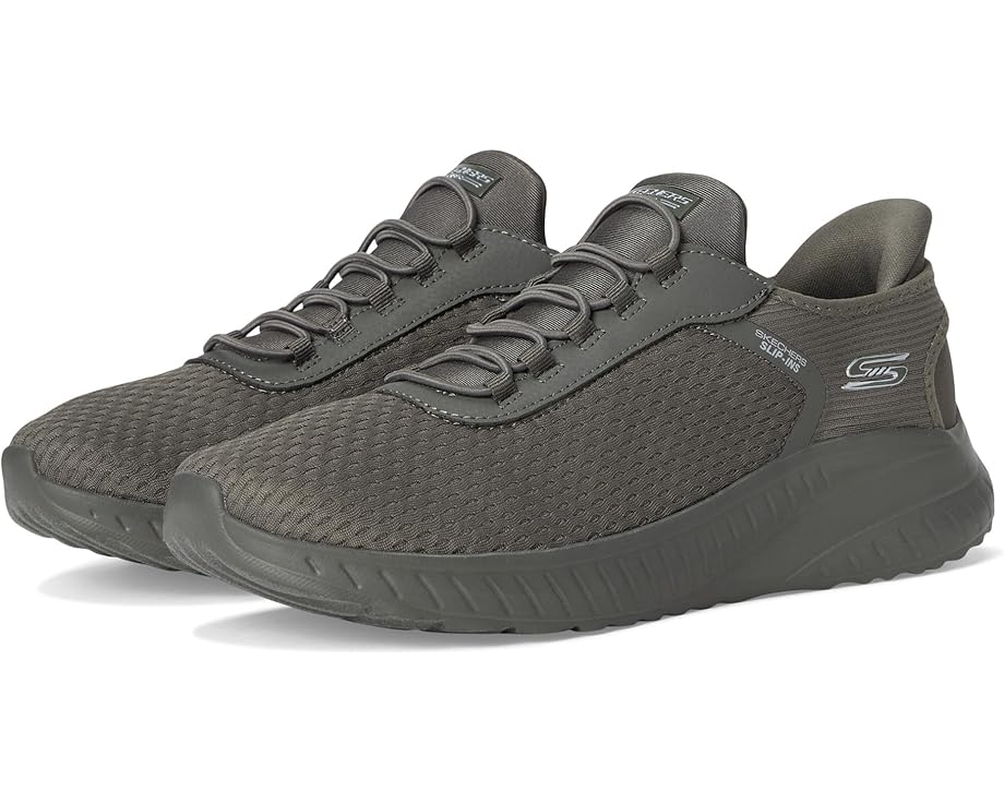 ボブズフロムスケッチャーズ ボブズ スケッチャーズ フリー オリーブ スニーカー レディース 【 BOBS FROM SKECHERS HANDS FREE SLIP-INS BOBS SQUAD CHAOS / OLIVE 】