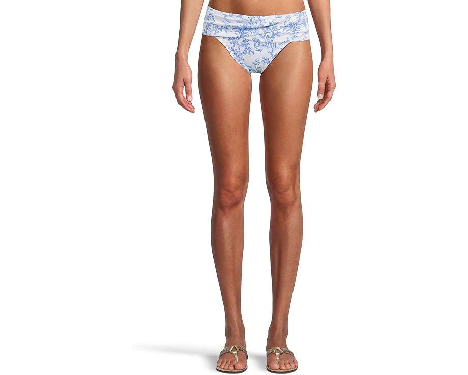 リリーピュリッツァー 白色 ホワイト レディース 【 LILLY PULITZER LAGOON SARONG HIPSTER BOT / RESORT WHITE TALL TALES 】 レディースファッション 水着