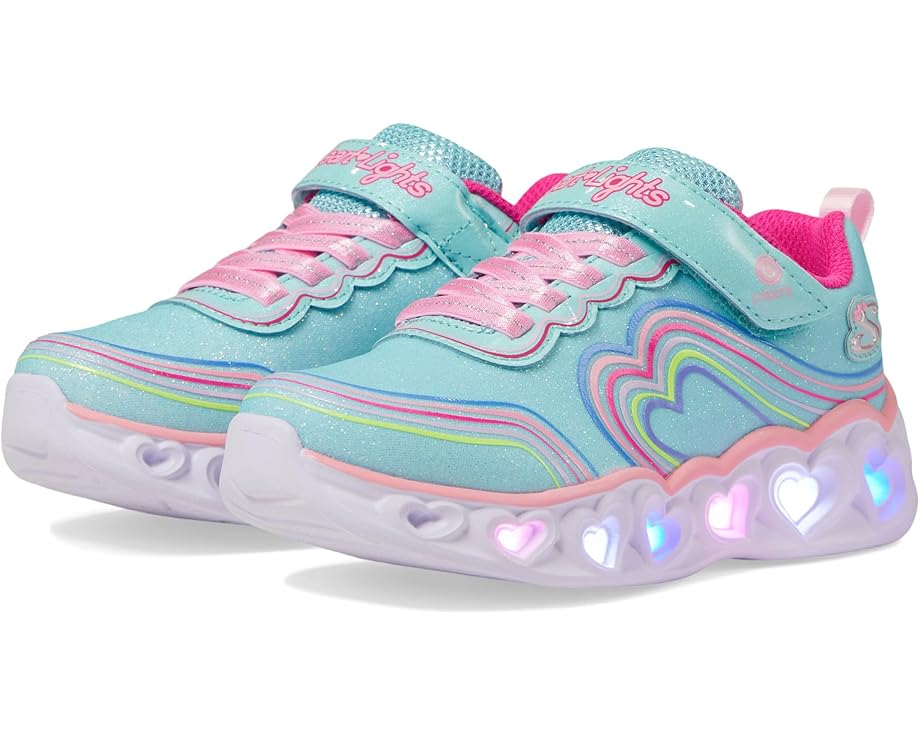 スケッチャーズ ジュニア キッズ 【 SKECHERS KIDS HEART LIGHTS - RETRO HEARTS / TURQUOISE MULTI 】 ベビー マタニティ スニーカー|スニケス