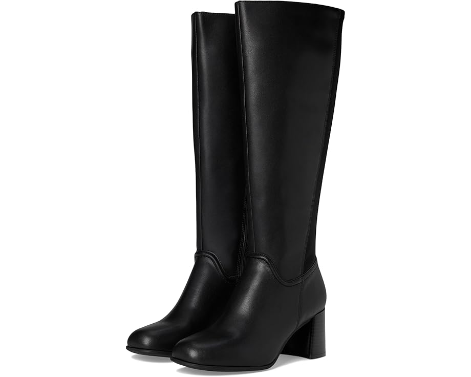 クラークス 黒色 ブラック レザー レディース 【 CLARKS KEIRSTA COVE / BLACK LEATHER 】 ブーツ｜スニケス