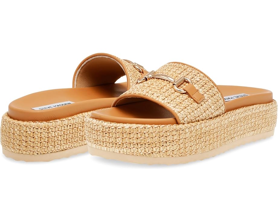 スティーブマデン スティーブマッデン ナチュラル レディース 【 STEVE MADDEN KAYLEY / NATURAL RAFFIA 】 サンダル｜スニケス