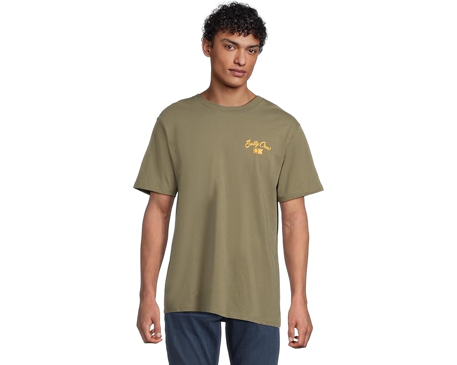 ソルティークルー クルー スリーブ Tシャツ オリーブ 半袖 メンズ 【 SALTY CREW BRUCE SHORT SLEEVE TEE / DUSTY OLIVE 】 メンズファッション トップス カットソー
