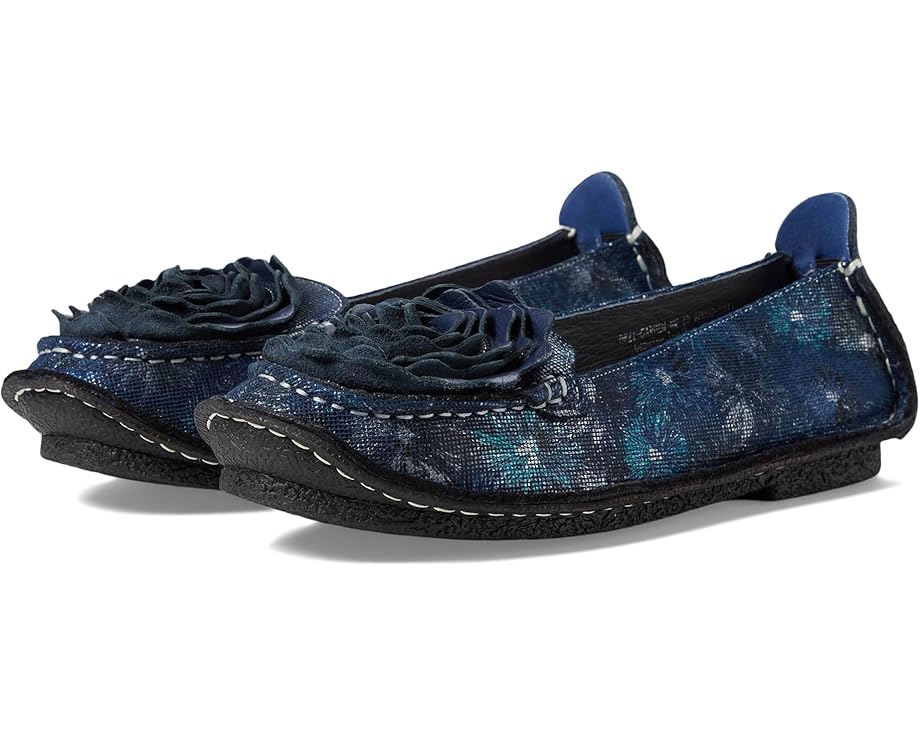 発条 紺色 米国海軍 L\u0027ARTISTE レディース 【 L\u0027ARTISTE BY SPRING STEP DEZI-GARDEN / NAVY MULTI 】