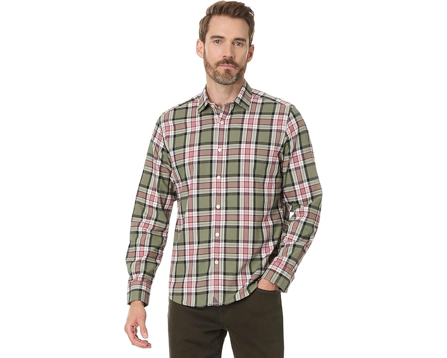 アンタックイット 緑 グリーン メンズ 【 UNTUCKIT FLANNEL LARSEN SHIRT / GREEN 】 メンズファッション トップス Tシャツ カットソー