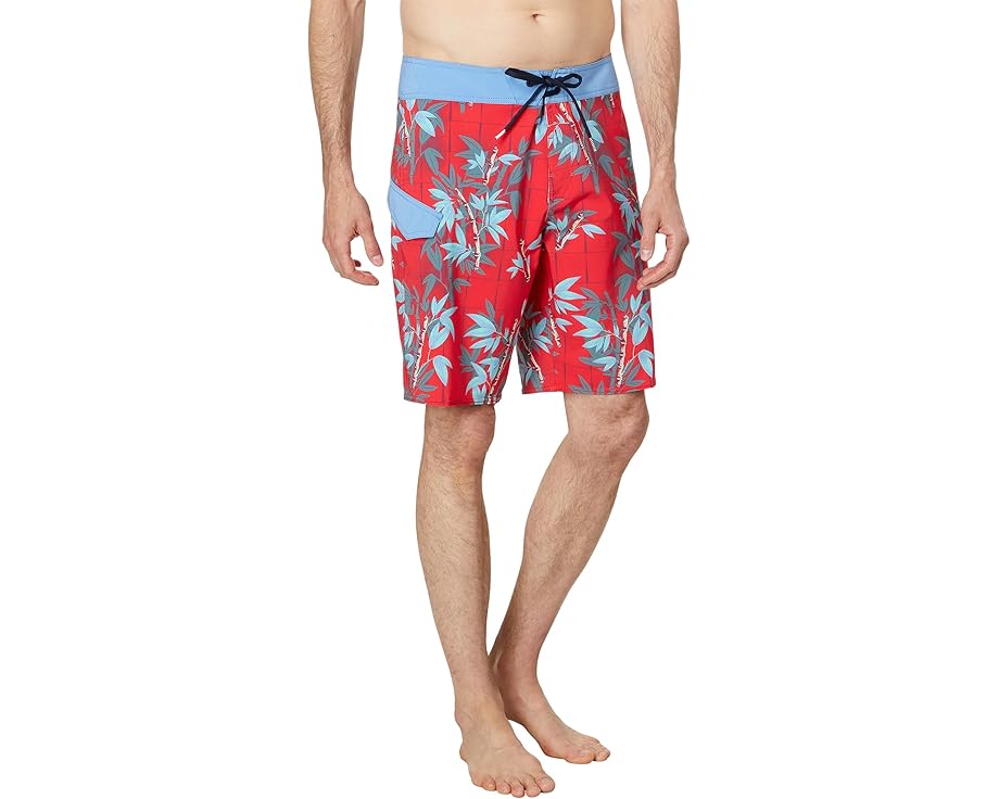 ボルコム 赤 レッド メンズ 【 VOLCOM LIDO PRINT MOD 20 / FLASH RED 】 メンズファッション 水着