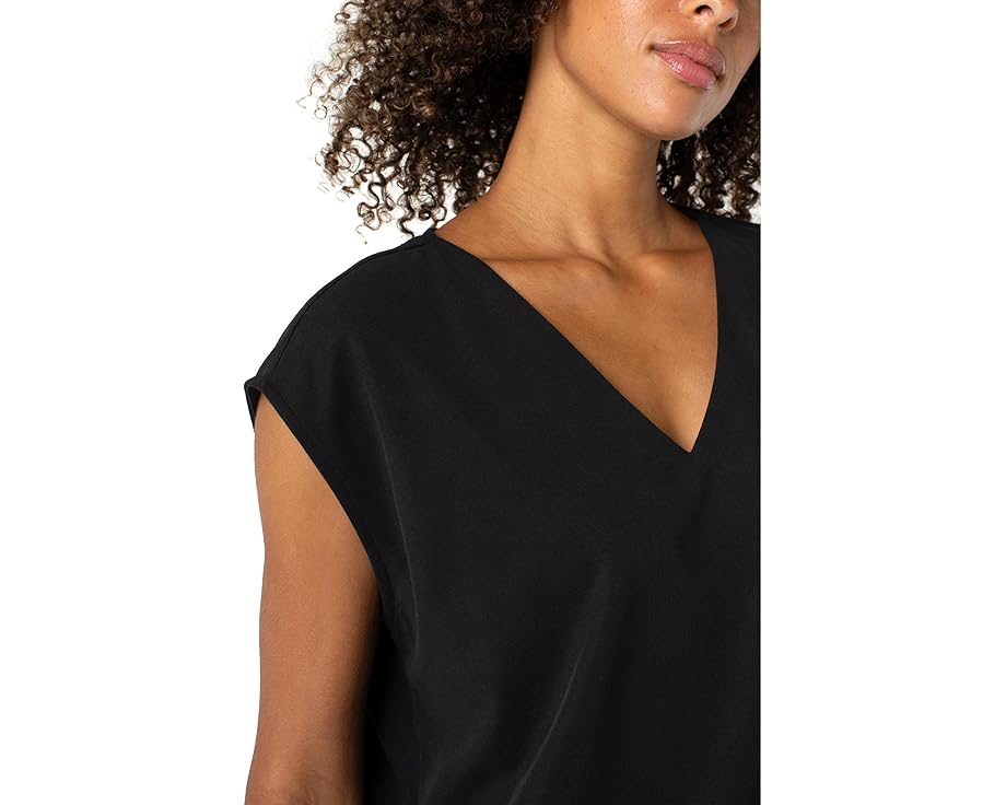 スリーブ Vネック 黒色 ブラック ロサンゼルス レディース 【 LIVERPOOL LOS ANGELES DOLMAN SLEEVE V-NECK TOP / BLACK 】 レディースファッション トップス Tシャツ カットソー|スニケス