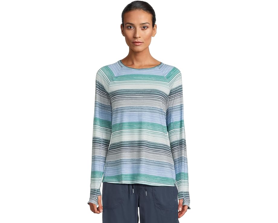 クルー ストライプ Tシャツ L.L.BEAN SUNSMART? レディース 【 EVERYDAY CREW NECK LONG-SLEEVE STRIPE TEE / 】 レディースファッション トップス カットソー