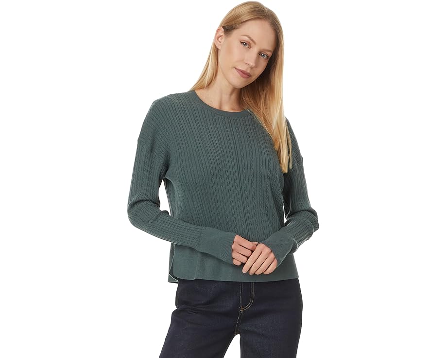 スプレンディッド トレーナー レディース 【 SPLENDID VEROINCA CABLE SWEATER / EVERGREEN 】 レディースファッション トップス ニット セーター