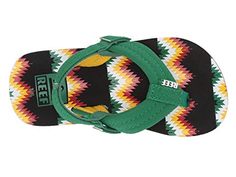 9-10 Toddler M Reef Kids Boys Ahi Infant Little Big Kid Black//Green Blanket