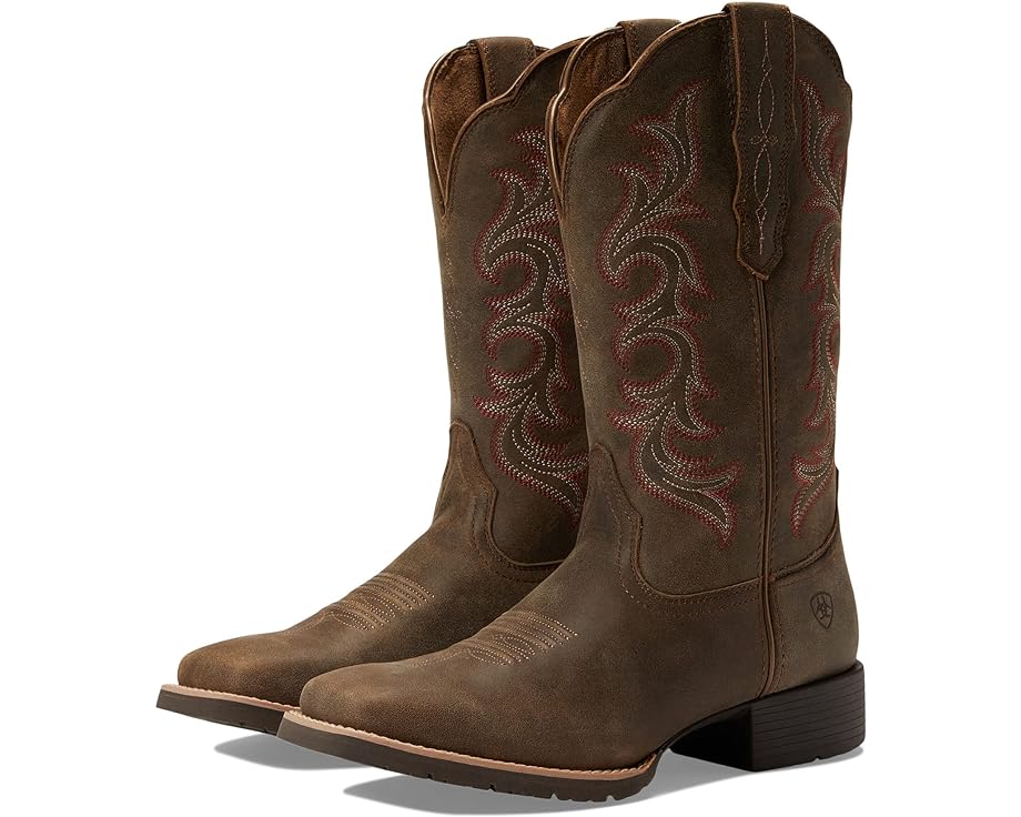 アリアット ハイブリッド ウェスタン ブーツ レディース 【 ARIAT HYBRID RANCHER STRETCH FIT WESTERN BOOT / PEBBLE 】|スニケス