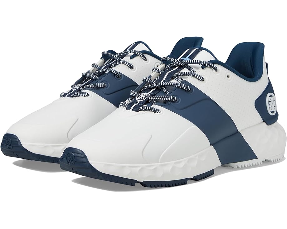 ストライプ ゴルフ スニーカー 運動靴 MG4+ T.P.U. ゴルフスニーカーS スニーカー レディース 【 GFORE PERFORATED CONTRAST STRIPE GOLF SHOES / SNOW 】