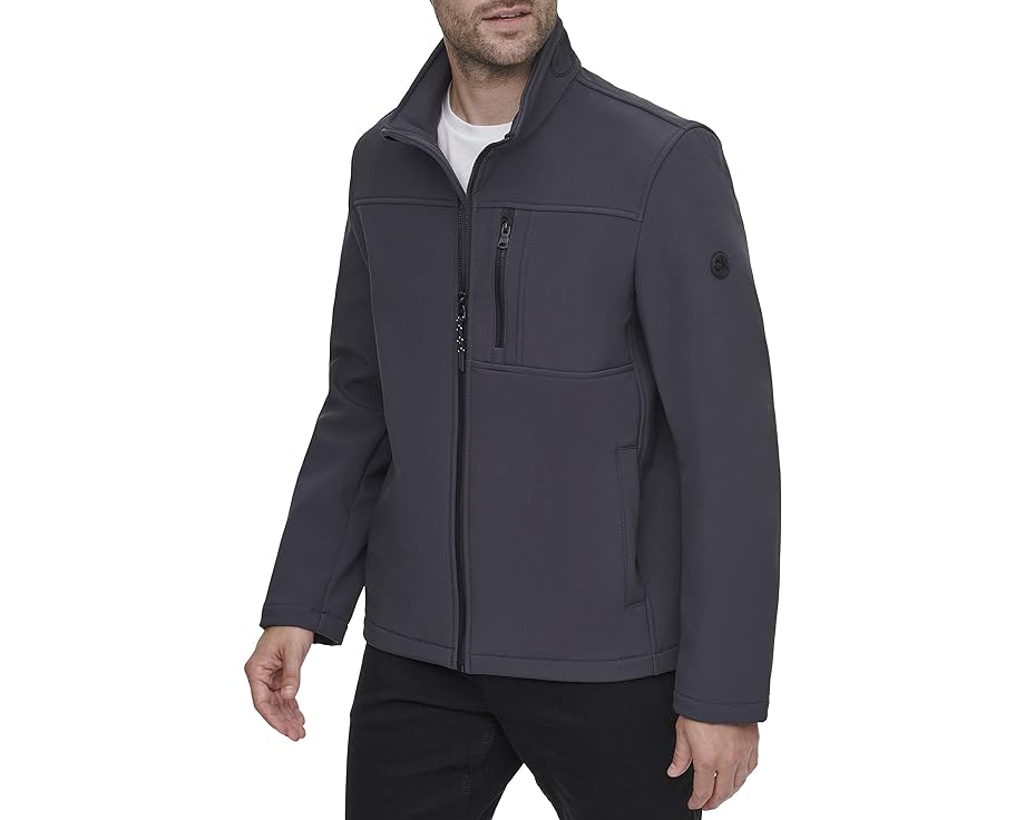 カルバンクライン 堅甲 ズボン ボトムス 上衣 メンズ 【 CALVIN KLEIN WATER RESISTANT SOFT SHELL OPEN BOTTOM JACKET / 】 メンズ流行り物 厚地の外套