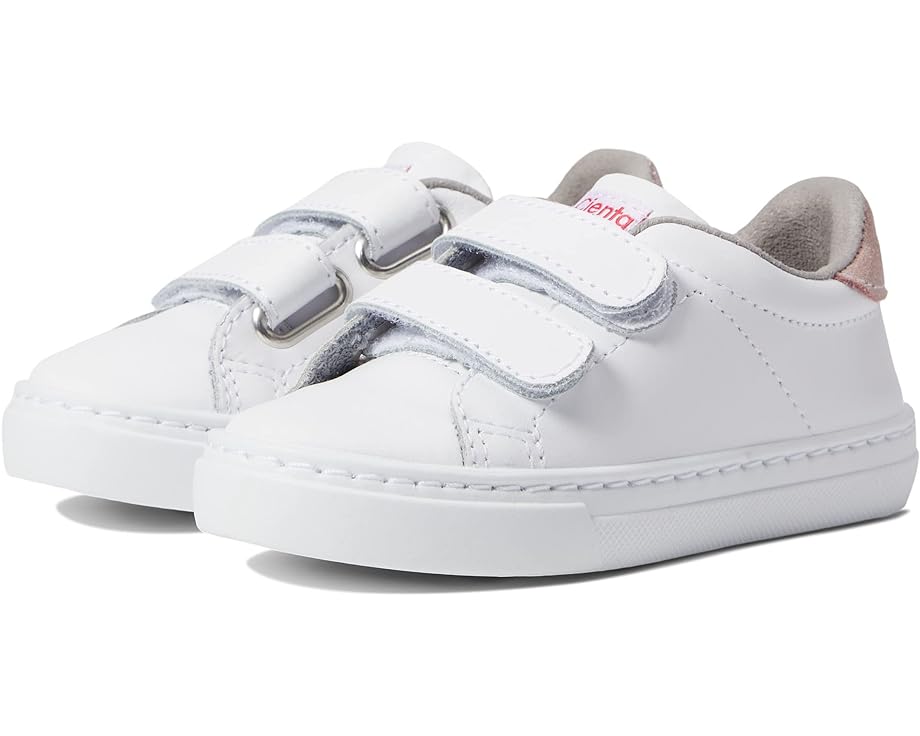 シエンタ シューズ スニーカー 運動靴 白色 ホワイト ピンク ジュニア キッズ 【 CIENTA KIDS SHOES 80048 / WHITE PINK 】 ベビー マタニティ スニーカー|スニケス