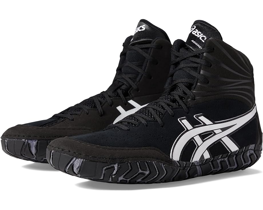 アシックス 黒色 ブラック 白色 ホワイト スニーカー メンズ 【 ASICS AGGRESSOR 5 / BLACK WHITE 】｜スニケス