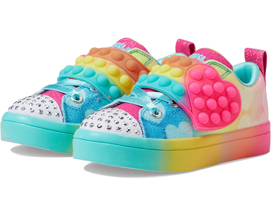 スケッチャーズ 2.0 ジュニア キッズ 【 SKECHERS KIDS TWI-LITES - HEART POPS 314503L / MULTI 】 ベビー マタニティ スニーカー