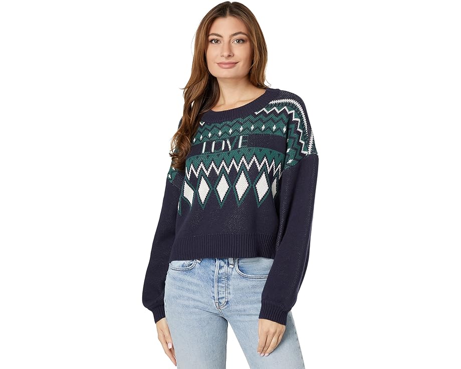 チェイサー 紺色 ネイビー レディース 【 CHASER RAMONE PULLOVER / NAVY PEONY 】 レディースファッション トップス ニット セーター