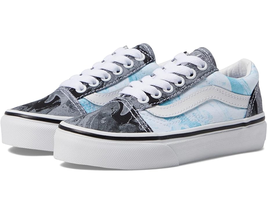ヴァンズ バンズ 黒色 ブラック 灰色 グレー オールドスクール ジュニア キッズ 【 VANS KIDS OLD SKOOL / MARBLE BLACK GREY 】 ベビー マタニティ スニーカー
