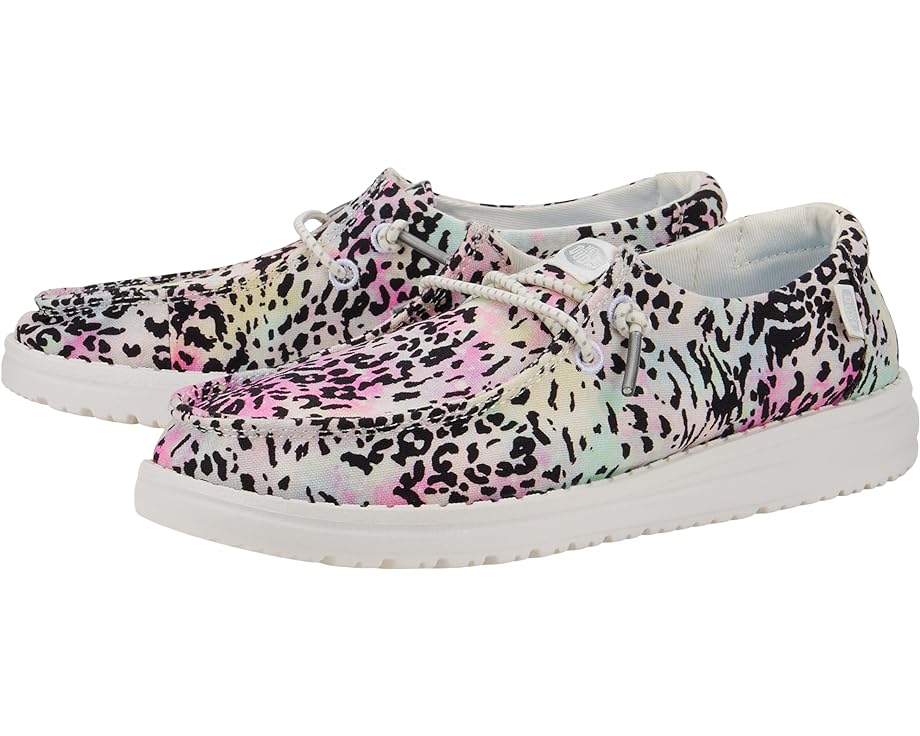 ヒョウ柄 レオパード ピンク ジュニア キッズ 【 HEY DUDE KIDS WENDY LEOPARD / PINK MULTI 】 ベビー マタニティ スニーカー