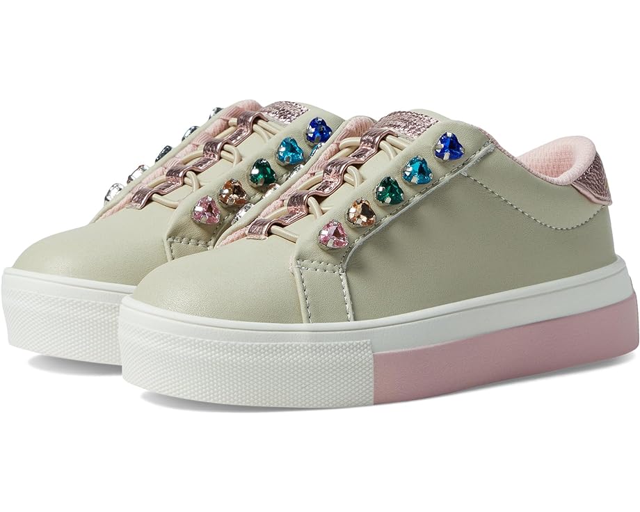 ウィンター 白色 ホワイト ジュニア キッズ 【 KURT GEIGER LONDON KIDS MINI LIVIAH LOVE / WINTER WHITE 】 ベビー マタニティ スニーカー