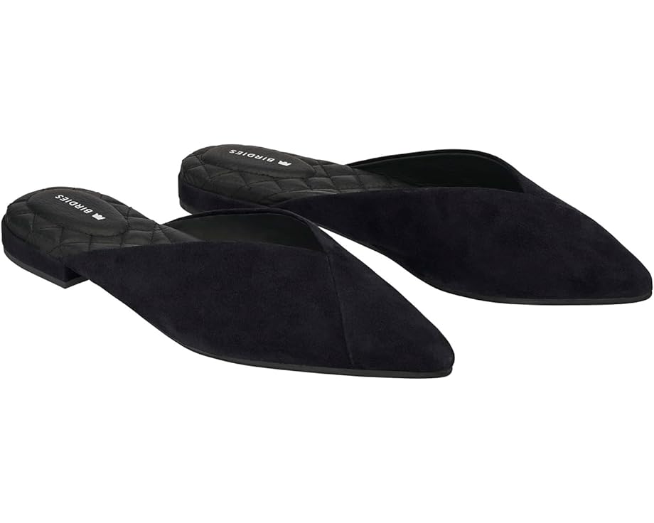 スエードクロス スウェード 黒いこと 黒いこと レディース 【 BIRDIES SWAN SUEDE MULE / BLACK 】