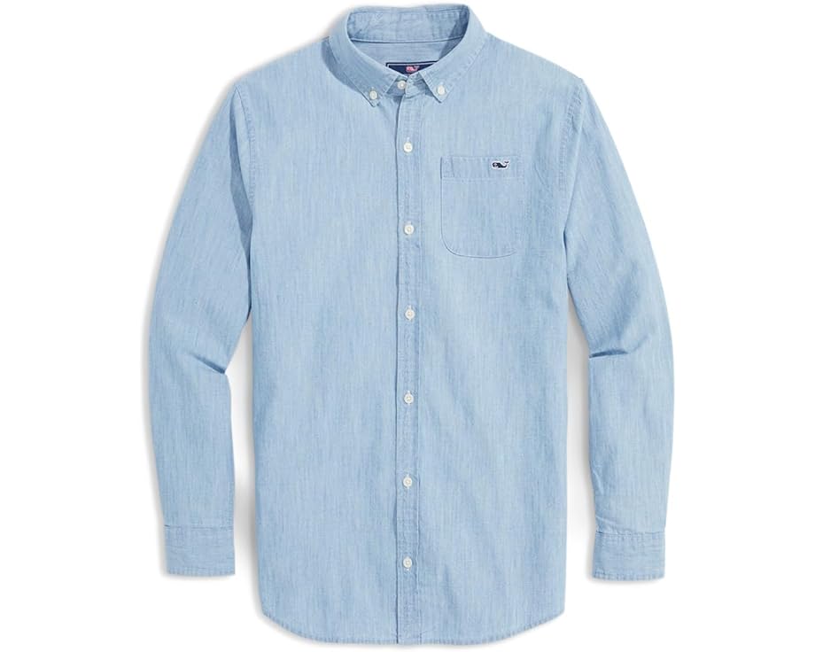 ヴィニヤードヴァインズ ジュニア キッズ 【 VINEYARD VINES KIDS BOYS CHAMBRAY SHIRT / COASTLINE 】 ベビー マタニティ トップス Tシャツ カットソー