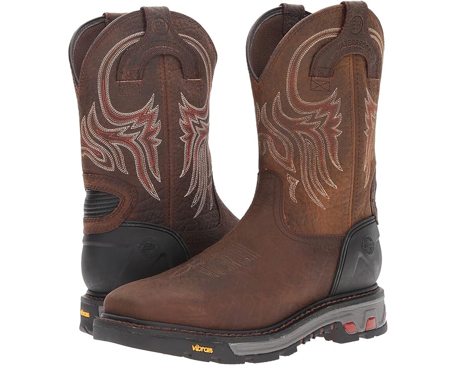 ジャスティン しろがね色 スチール写真 赤銅色 赤銅色 メンズ 【 JUSTIN DRISCOLL STEEL TOE / BROWN 】 ブーツ