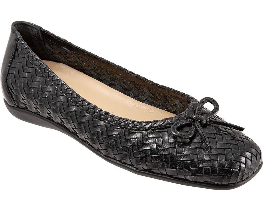 トロッターズ 黒いこと 黒いこと なめし革 レディース 【 TROTTERS GILLIAN / BLACK LEATHER 】