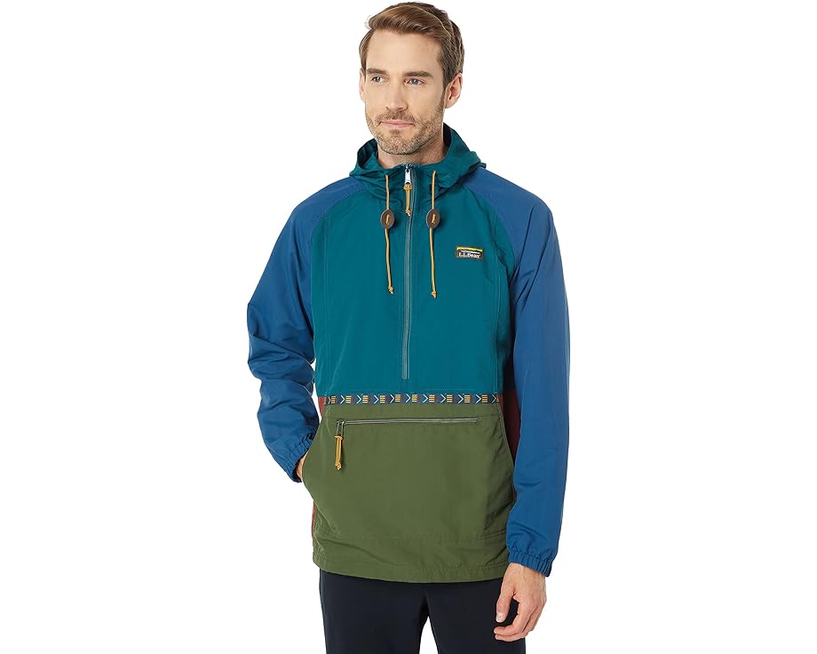 古典派音楽 パーカ オリーブ L.L.BEAN メンズ 【 MOUNTAIN CLASSIC ANORAK MULTICOLOR / SPRUCE TUSCAN OLIVE 】 メンズ流行り物 厚地の外套 上衣
