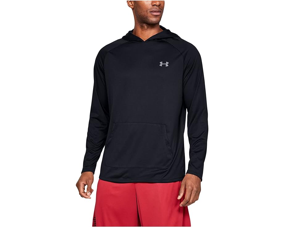 テック フーディー パーカー 黒色 ブラック 灰色 グレー グレイ アンダーアーマー 2.0 メンズ 【 UNDER ARMOUR TECH HOODIE / BLACK PITCH GRAY 】 メンズファッション トップス｜スニケス