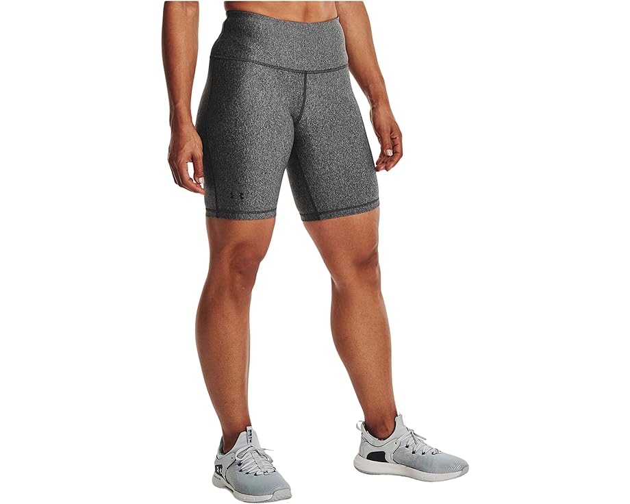 ショーツ ハーフパンツ チャコール ヘザー 黒色 ブラック アンダーアーマー HEATGEAR? ARMOUR? レディース 【 UNDER ARMOUR BIKE SHORTS / CHARCOAL LIGHT HEATHER BLACK 】 ブーツ｜スニケス