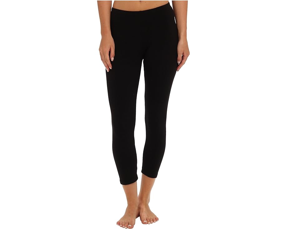 スプレンディッド クロップ レギンス タイツ 黒色 ブラック レディース 【 SPLENDID MODAL CROP LEGGINGS / BLACK 】 レディースファッション ボトムス パンツ