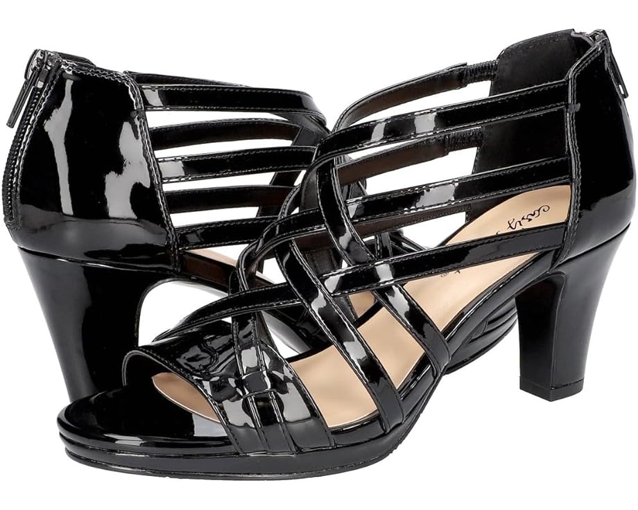 イージーストリート ストリート 黒色 ブラック パテント レディース 【 EASY STREET BEE / BLACK PATENT 】 パンプス